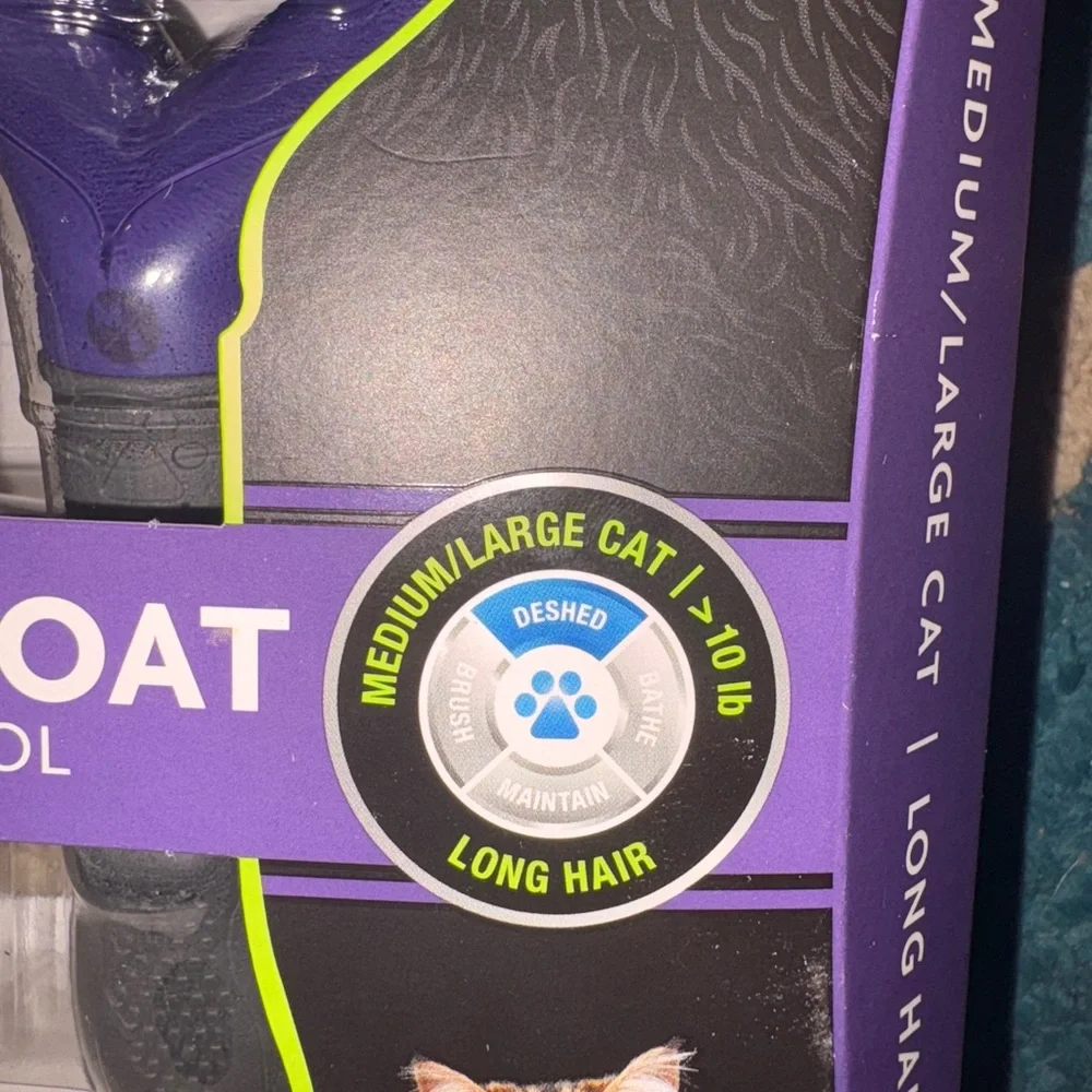FURminator Purple Cat Grooming Tool